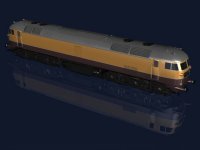 I didn't expect to be doing more renders of Kestrel, but I've been persuaded to put all the component meshes back together (with the new shape roof), and do some more renders...