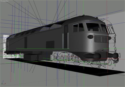 It's starting to get a little closer to complete now. The bodyshell is basically complete, the majority of the underframe has appeared, and attachment points have started to appear in all sorts of places.